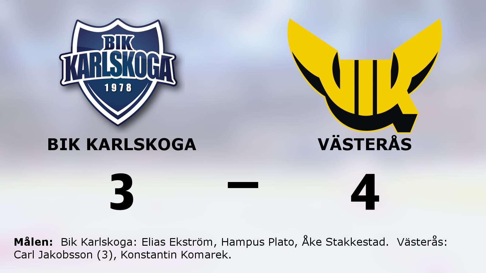 Carl Jakobsson det stora utropstecknet när Västerås slog Bik Karlskoga