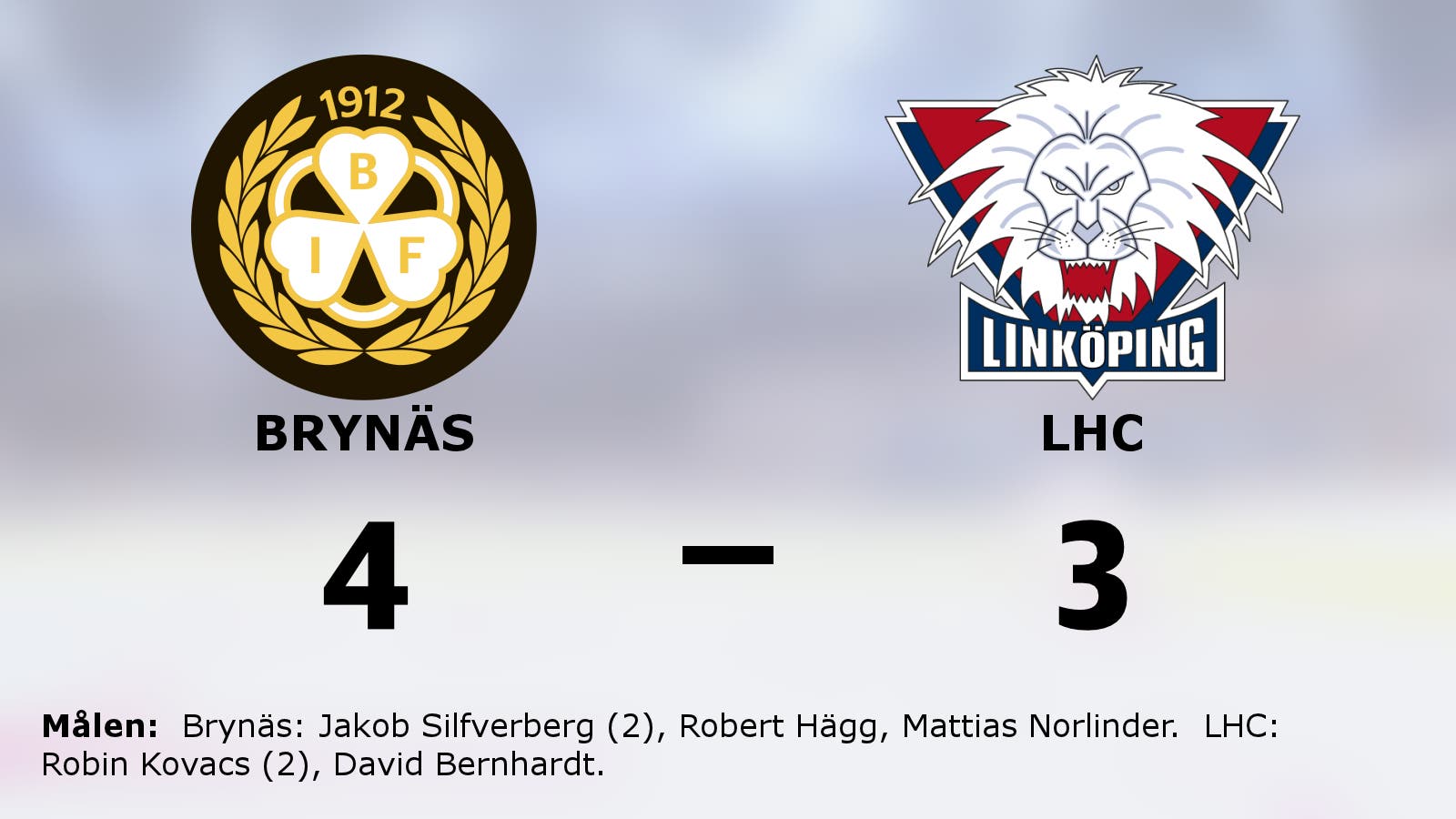 Straffar avgjorde för Brynäs i hemmasegern mot LHC