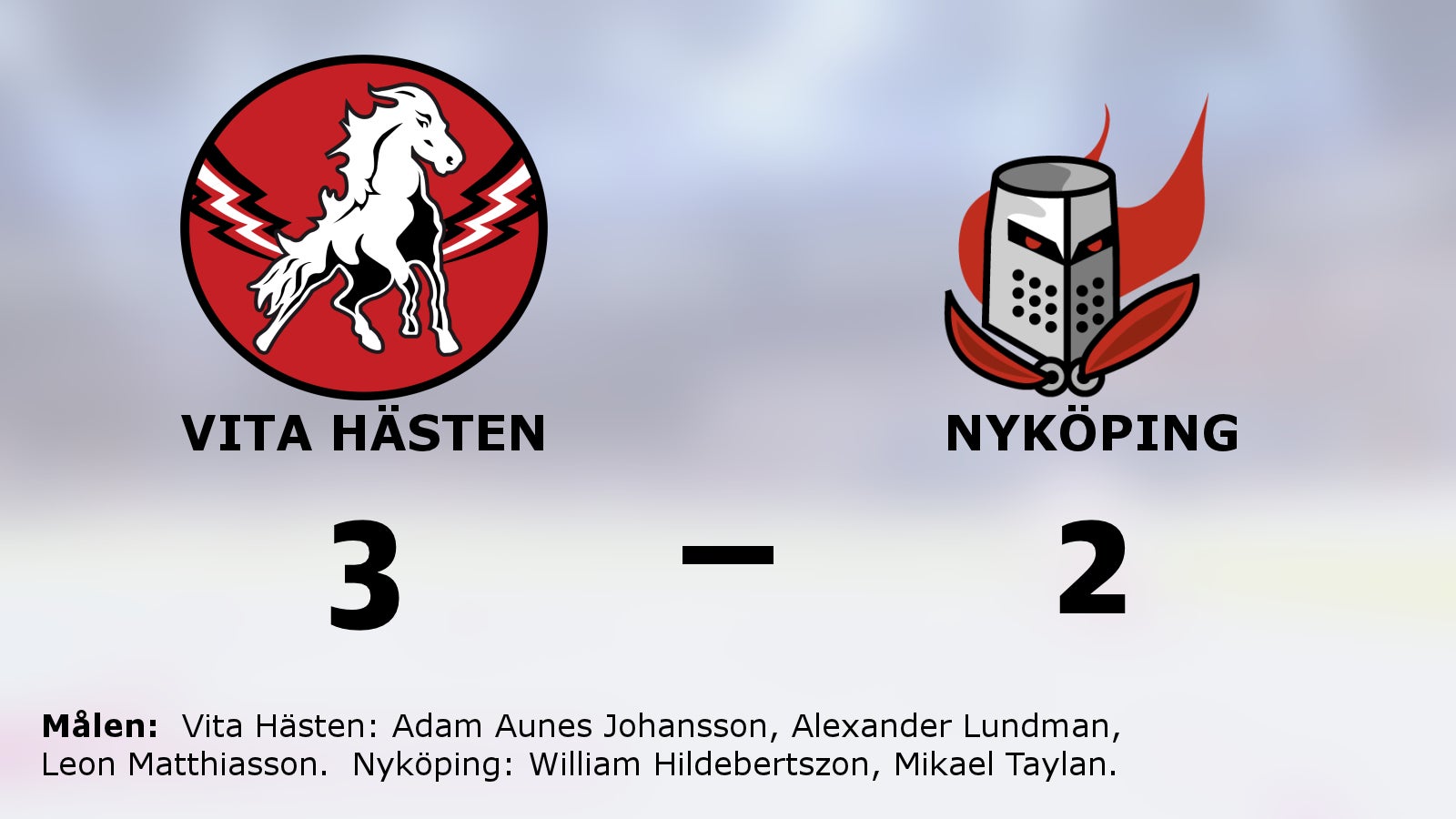 Tio raka segrar för Vita Hästen – efter 3–2 mot Nyköping