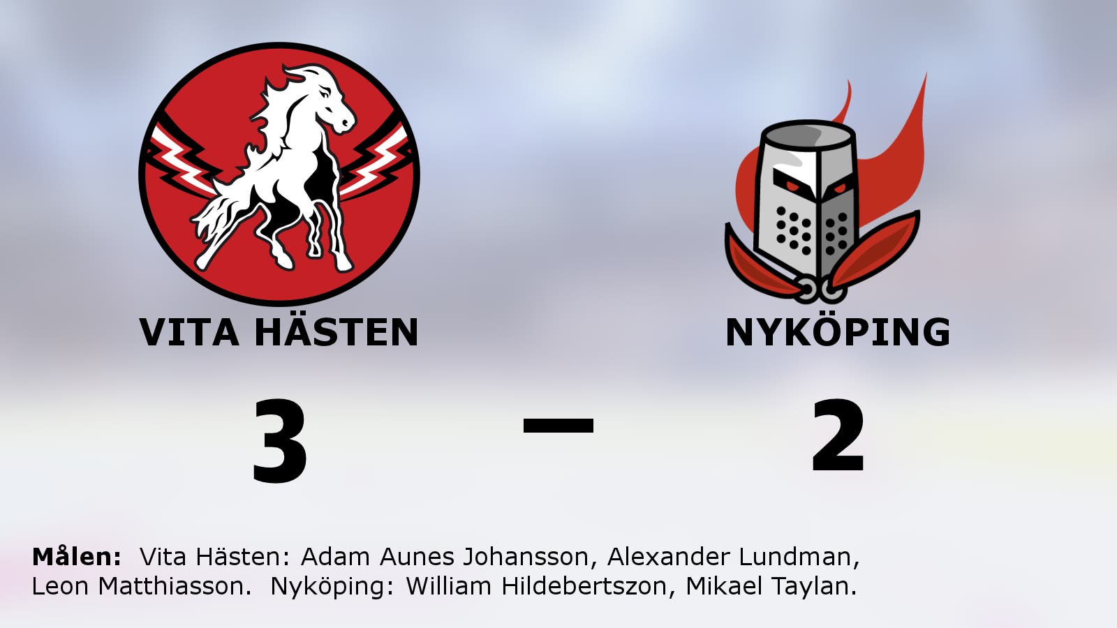 Tio raka segrar för Vita Hästen – efter 3–2 mot Nyköping