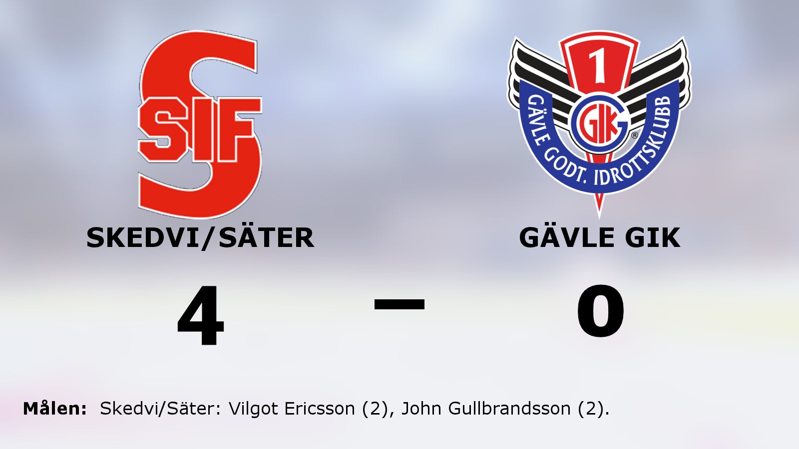 Skedvi/Säter nollade Gävle GIK – vann med 4–0