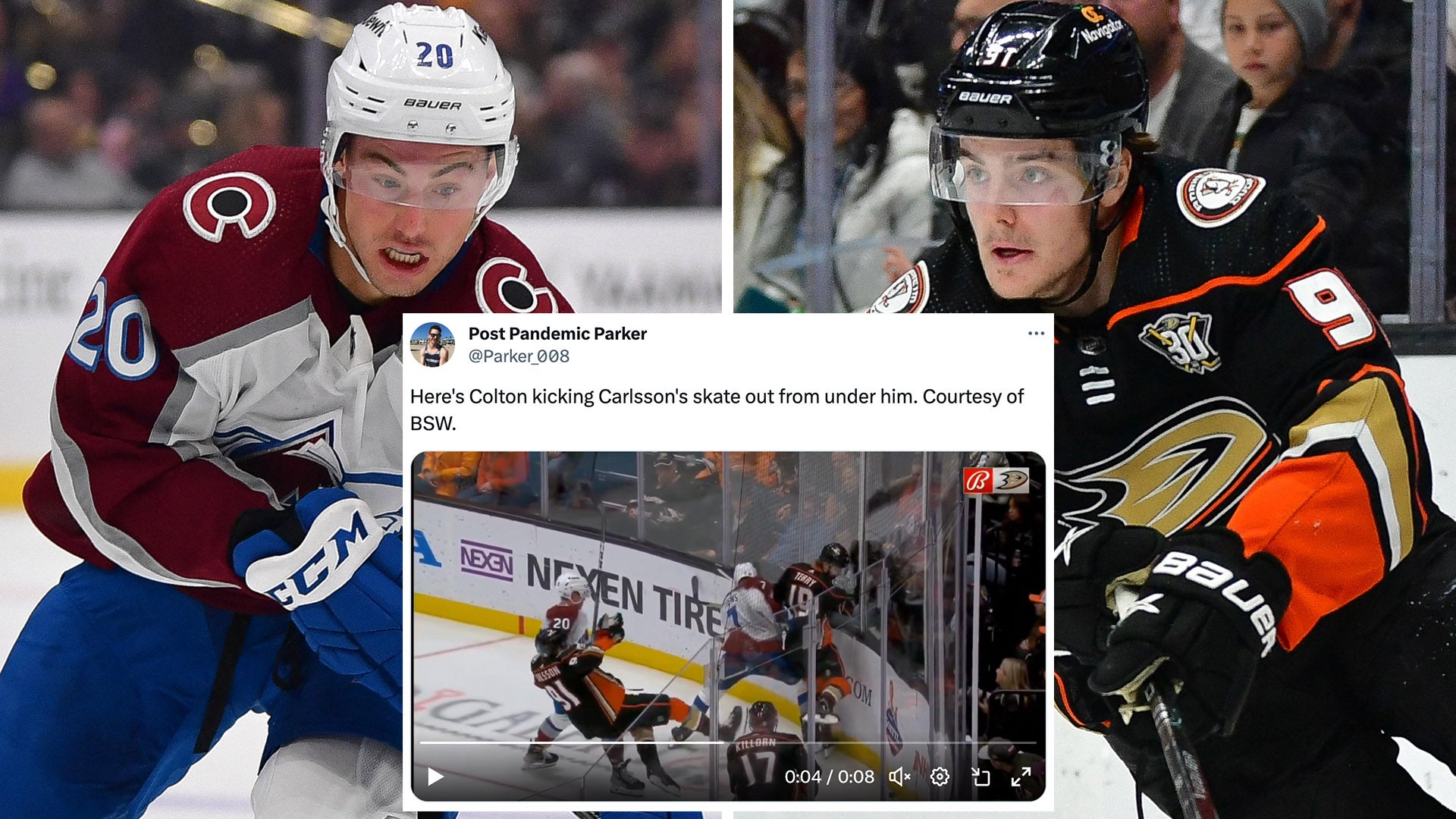 (30405) Colton Orr, Leo Carlsson och tweet