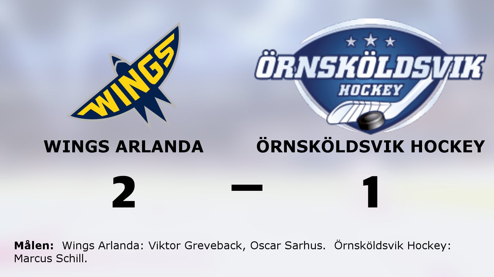 Efterlängtad seger för Wings Arlanda – bröt förlustsviten mot Örnsköldsvik Hockey