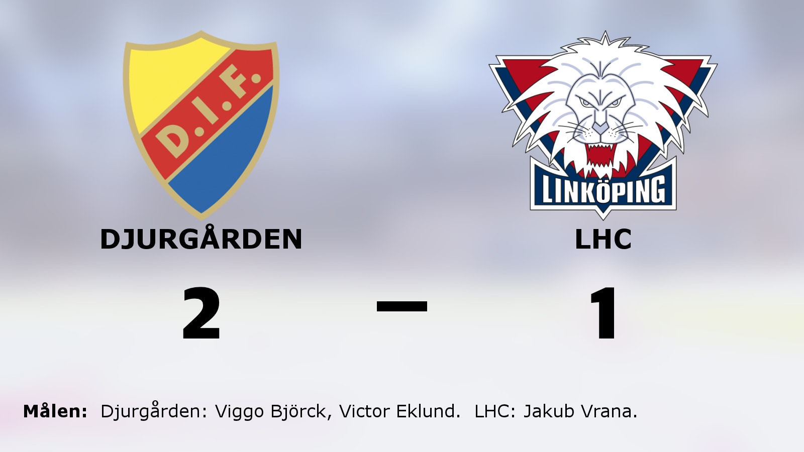 Djurgården vann på nytt – 2–1 mot LHC