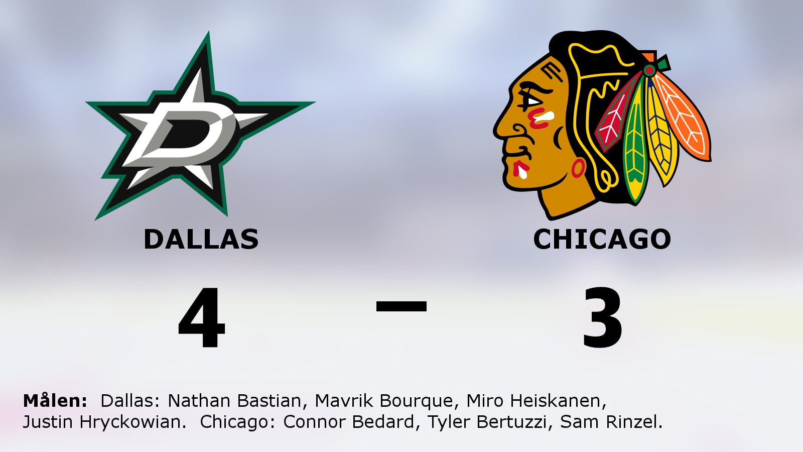 Dallas starkast – segrade efter förlängning mot Chicago