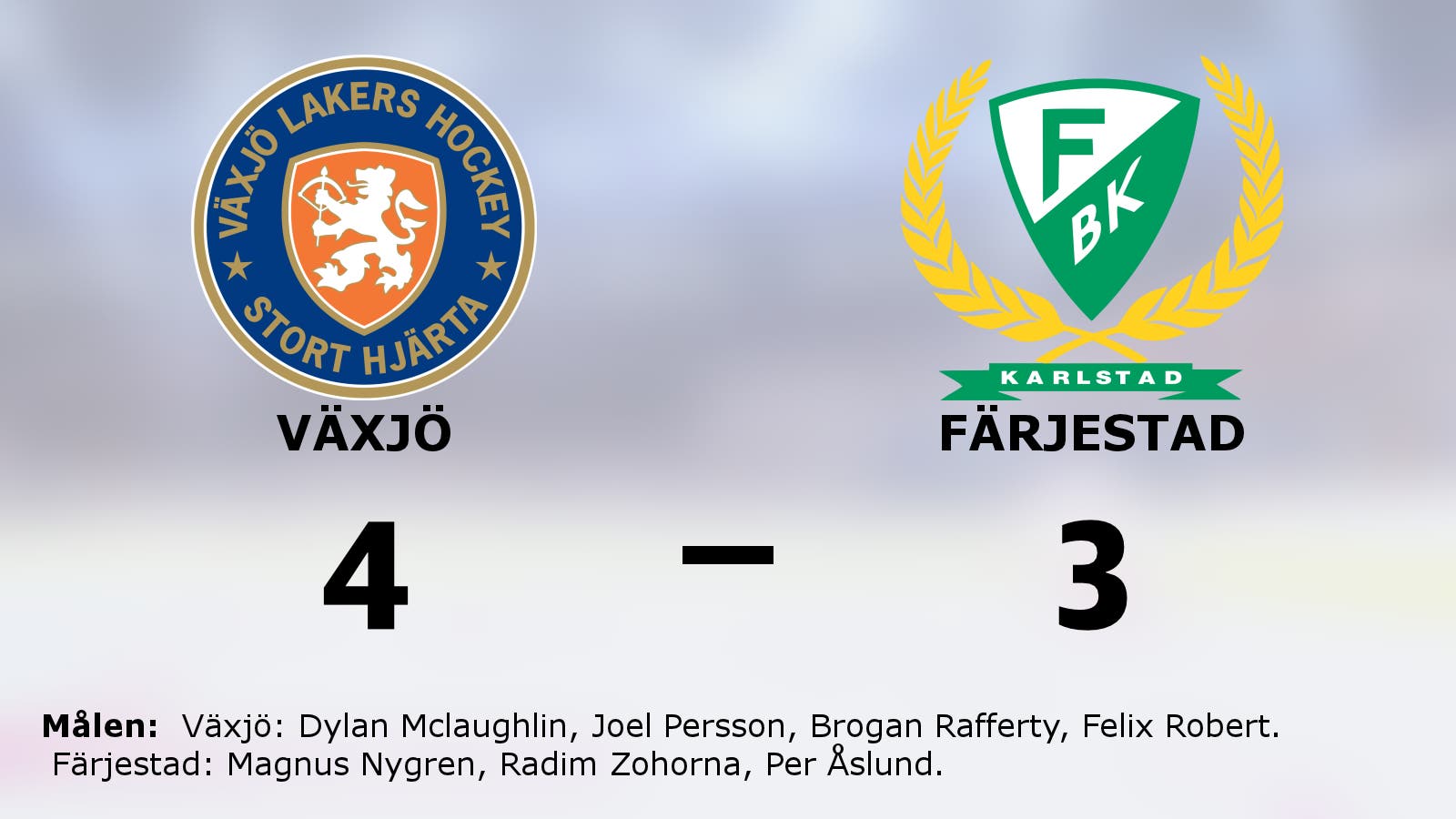 Växjös fina svit mot Färjestad fortsätter