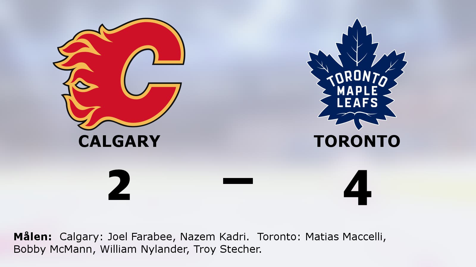 Torontos fina svit mot Calgary fortsätter