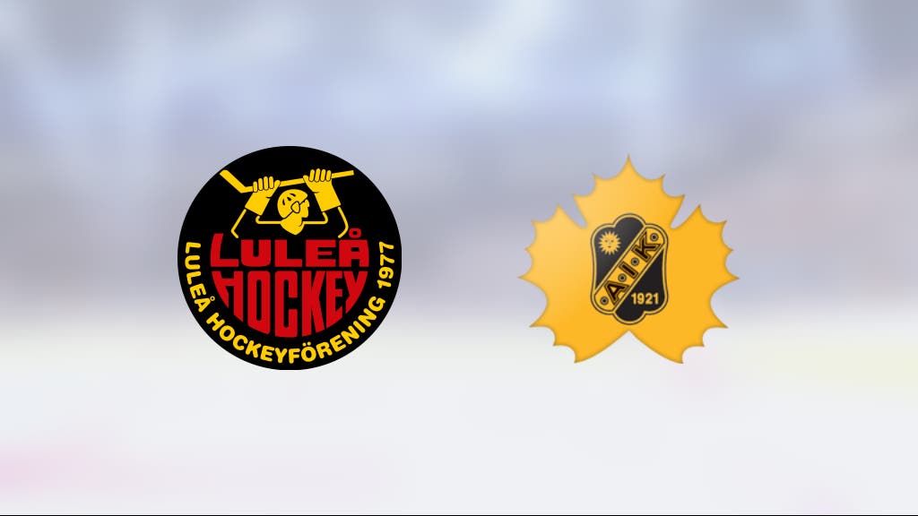 Luleå vann i förlängningen mot Skellefteå AIK J20