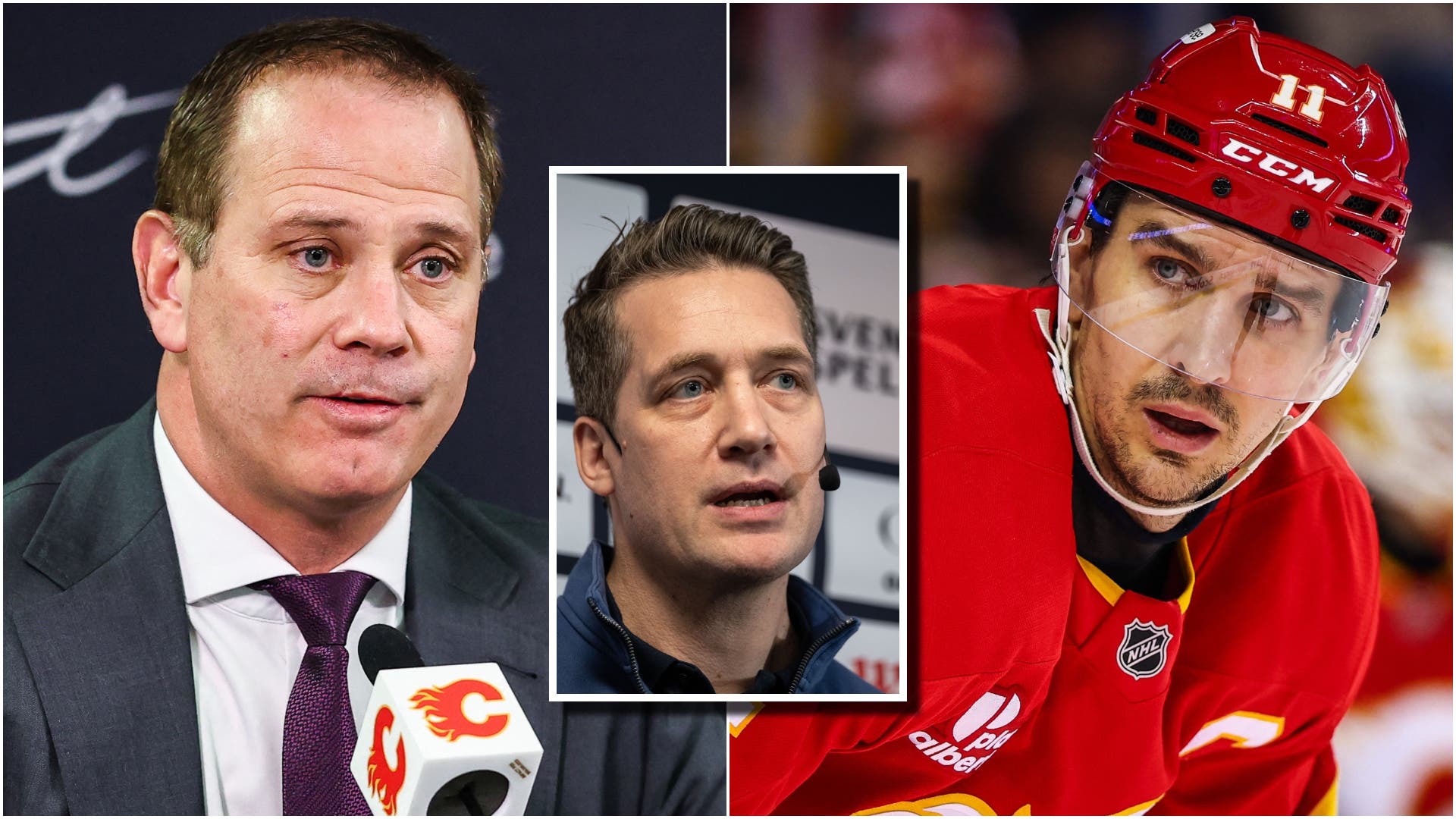 Craig Conroy Mikael Backlund Sam Hallam
