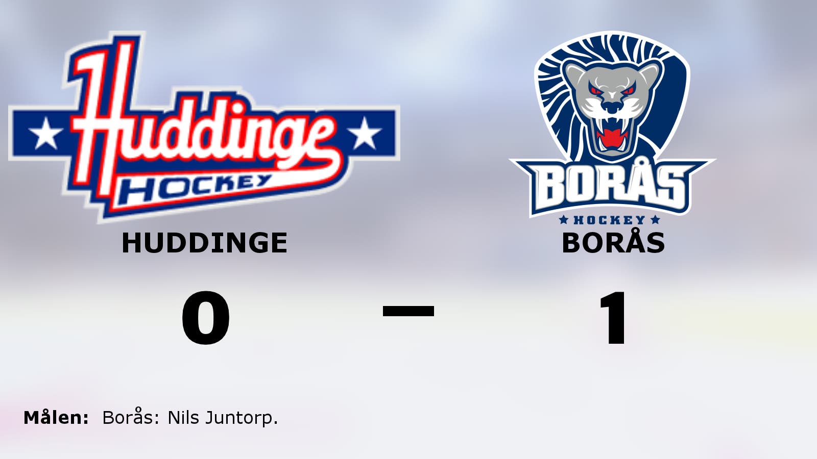 Borås har fyra raka segrar – vann mot Huddinge med 1–0