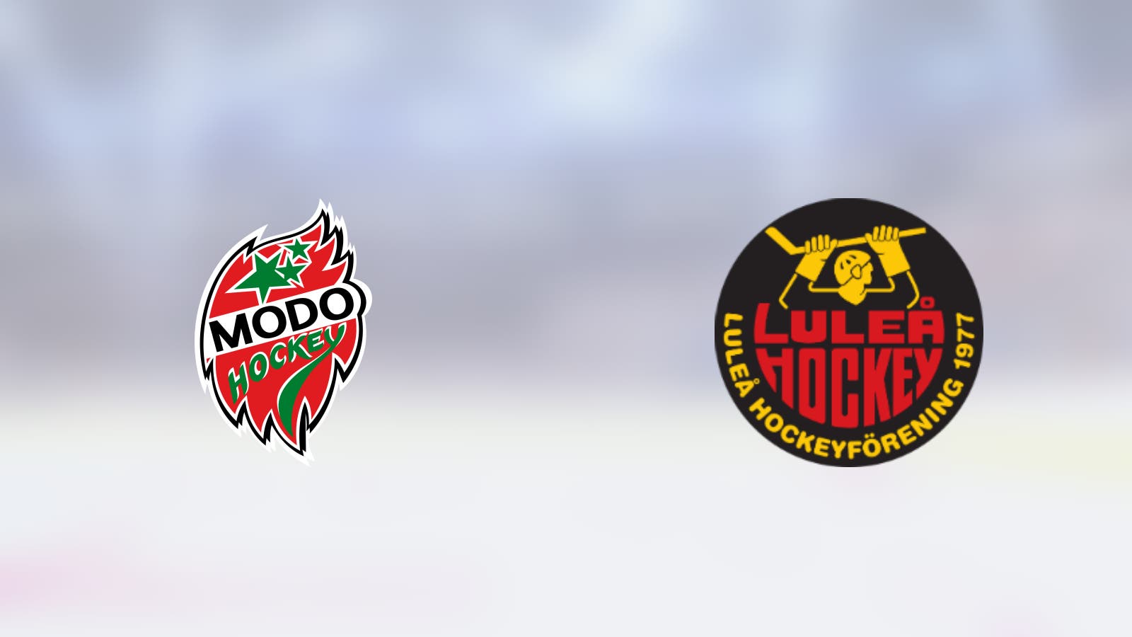I dag spelar Modo Hockey hemma mot Luleå