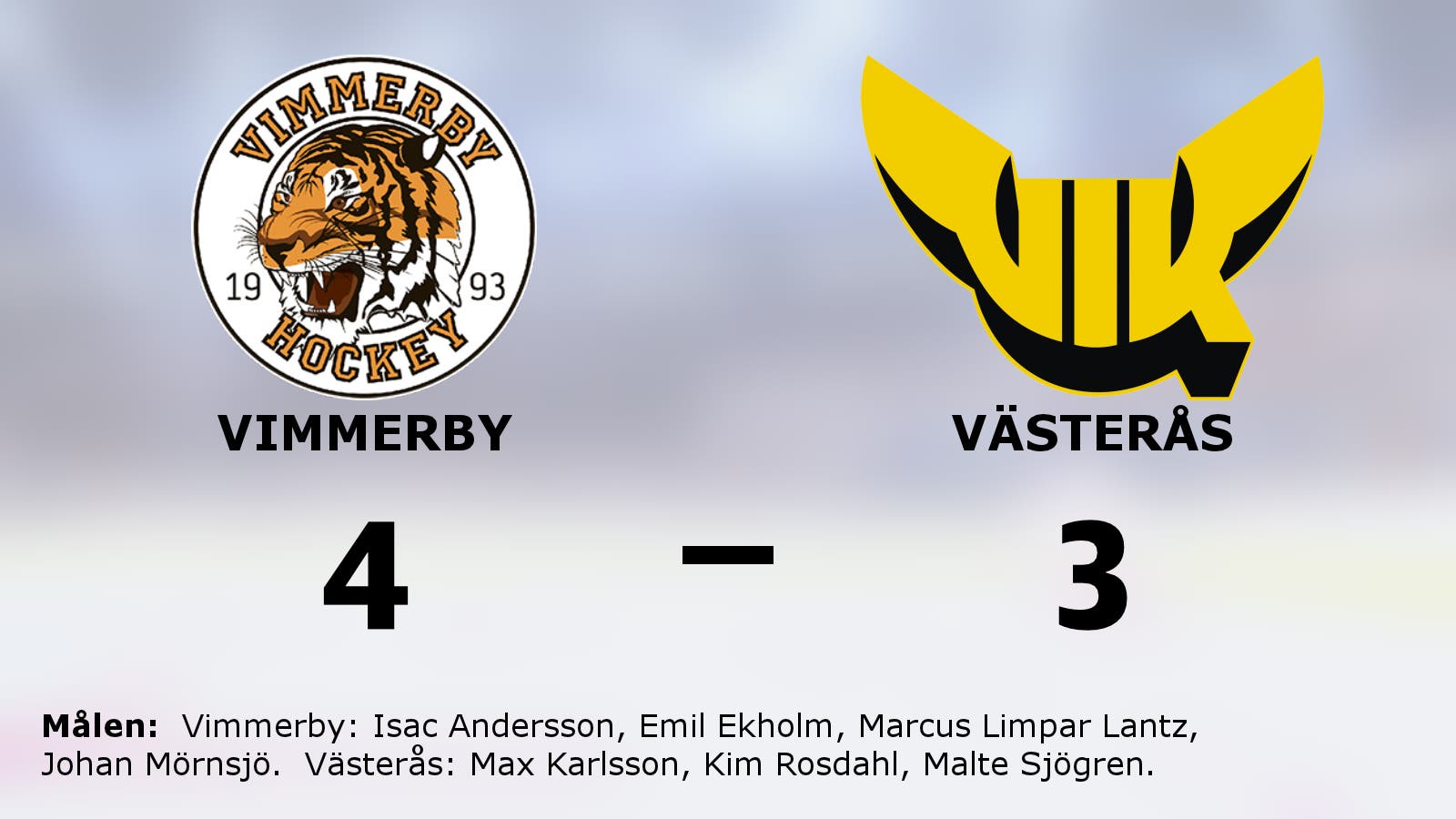 Vimmerbys starka svit mot Västerås fortsätter