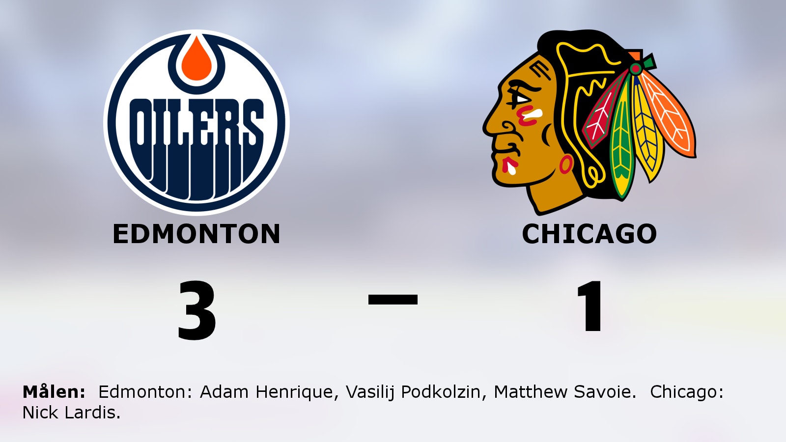 Segersviten fortsätter för Edmonton efter vinst mot Chicago