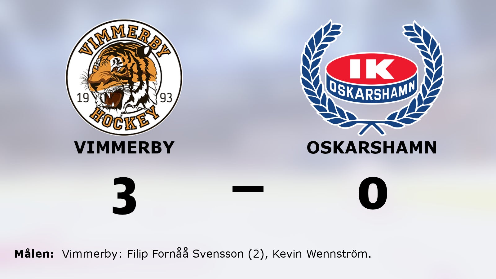 Vimmerby nollade Oskarshamn – vann med 3–0