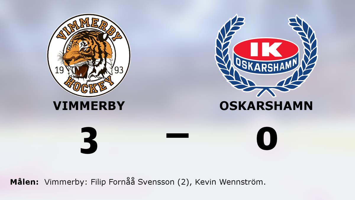 Vimmerby nollade Oskarshamn – vann med 3–0