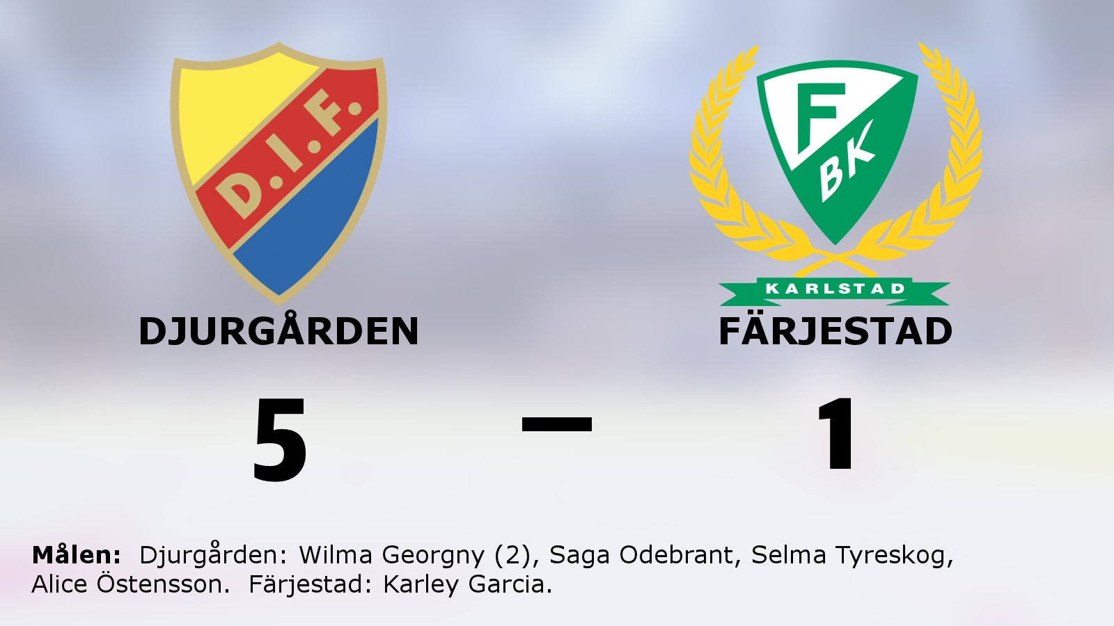 Wilma Georgny matchvinnare när Djurgården besegrade Färjestad