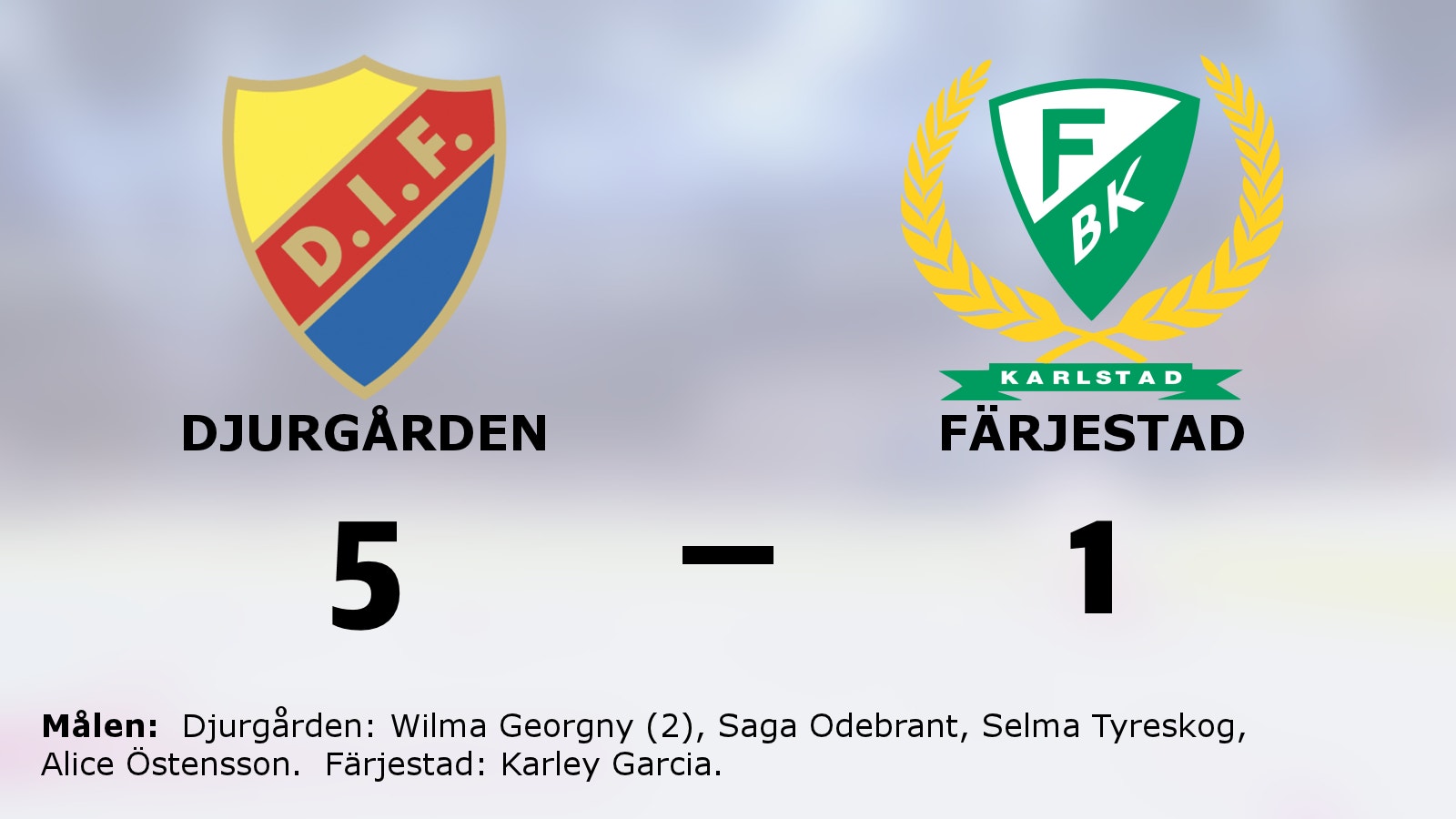 Wilma Georgny matchvinnare när Djurgården besegrade Färjestad