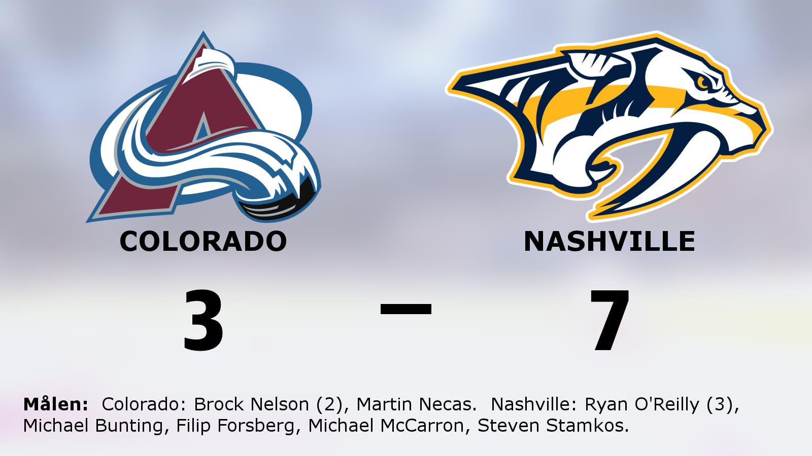 Nashville vann mot Colorado