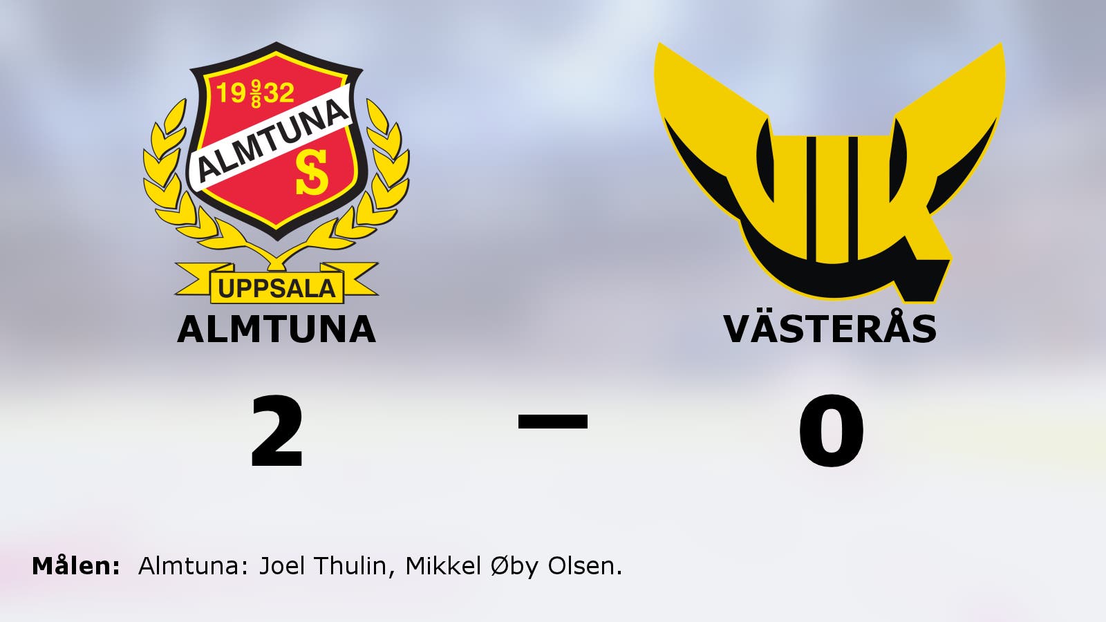 Almtuna avgjorde tät match mot Västerås i tredje perioden