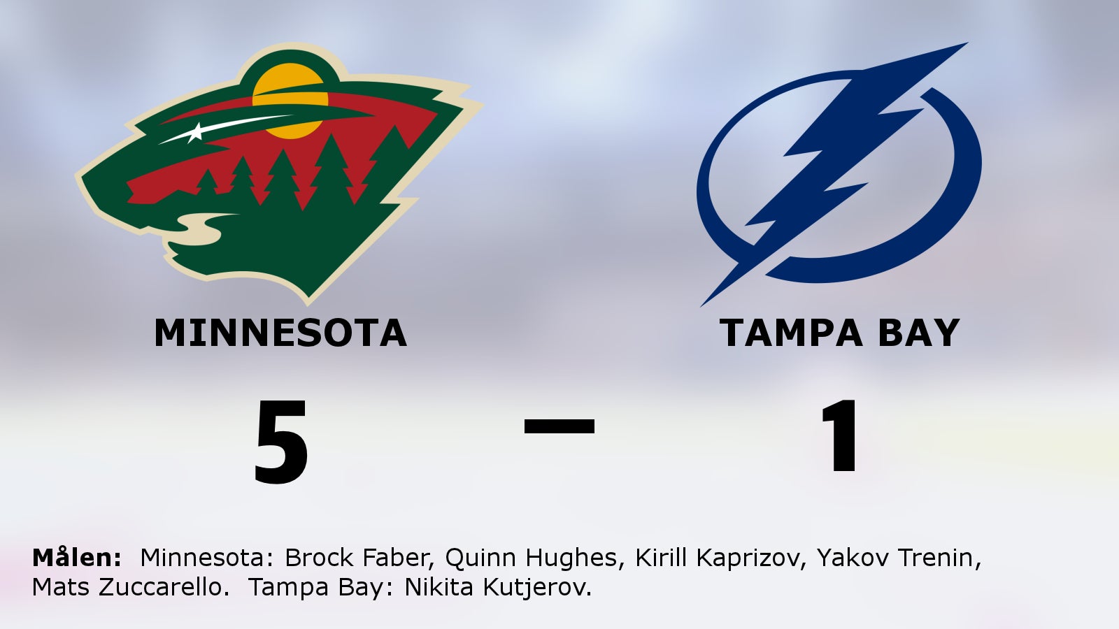 Minnesota hetast i toppmötet med Tampa Bay