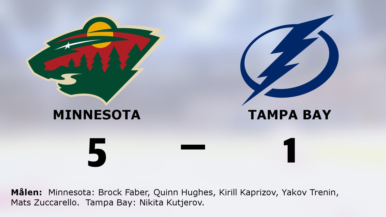 Minnesota hetast i toppmötet med Tampa Bay