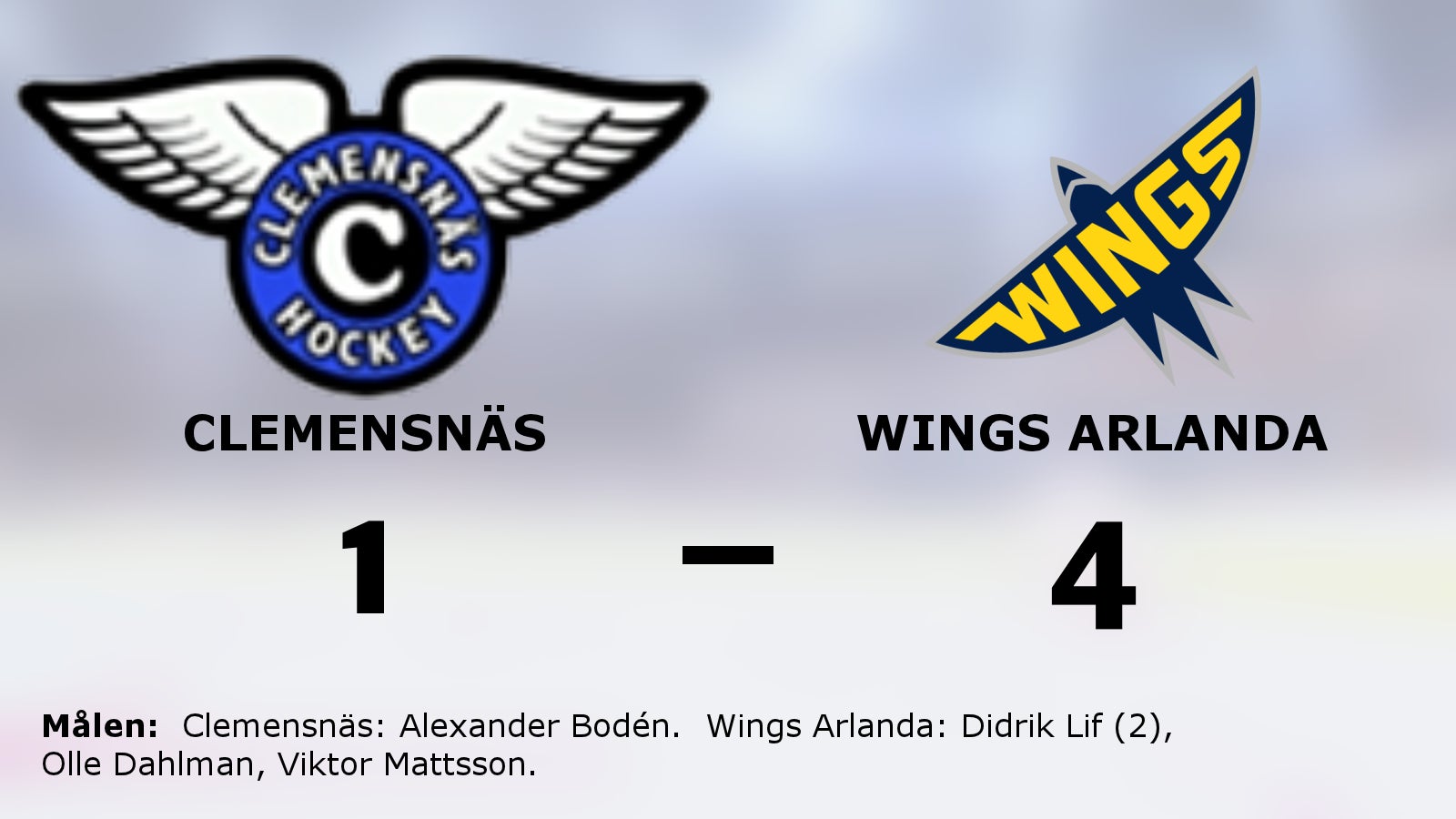 Didrik Lif gjorde två mål för Wings Arlanda i segern mot Clemensnäs