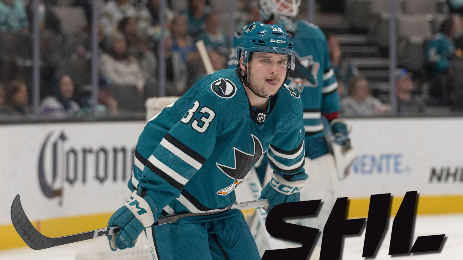 Calen Addisson med SHL-logo