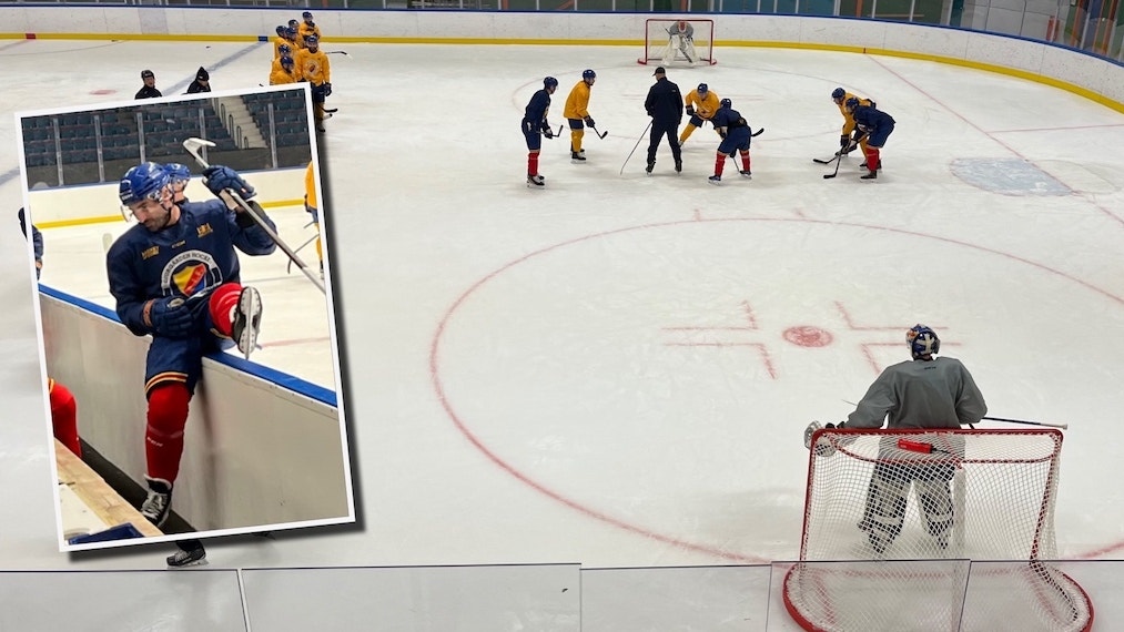 Djurgården träning Mälarhöjdens ishall