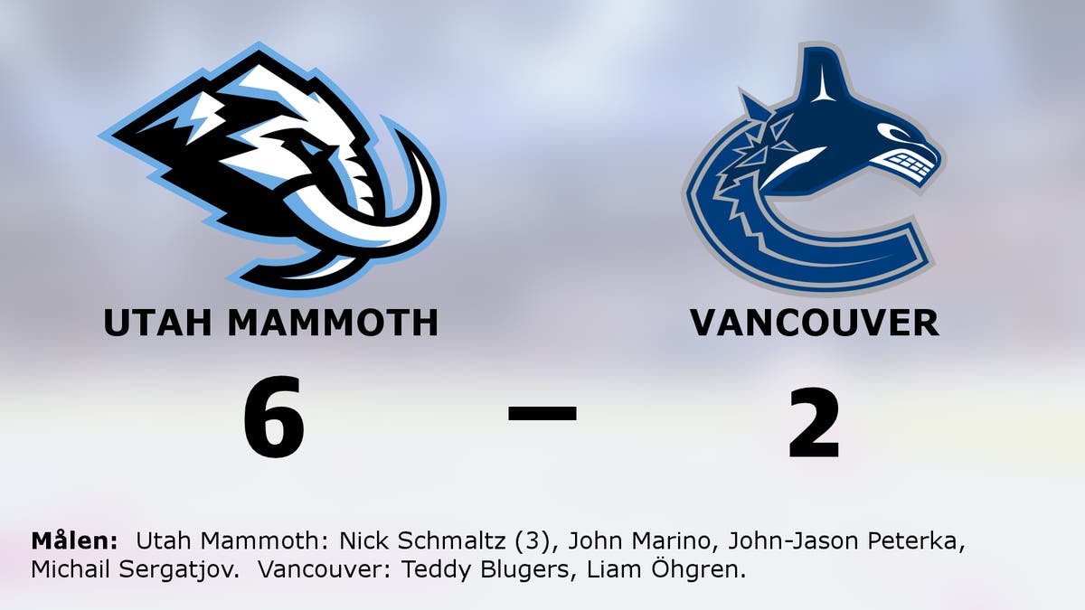 Utah Mammoths segerrad mot Vancouver intakt