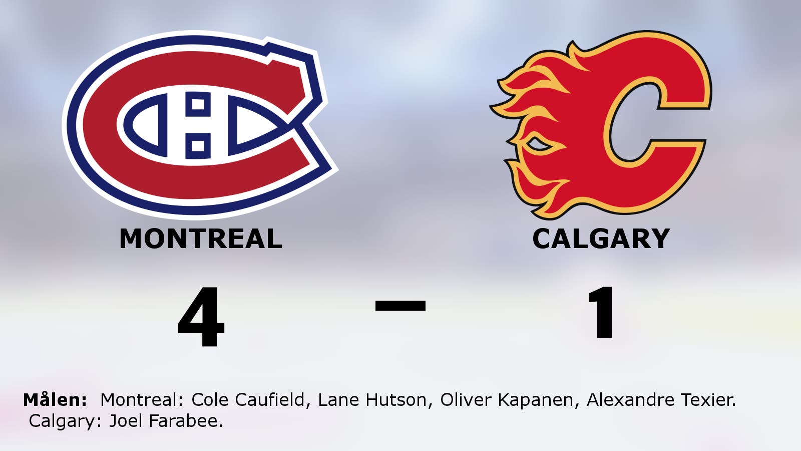Montreal besegrade Calgary på hemmaplan