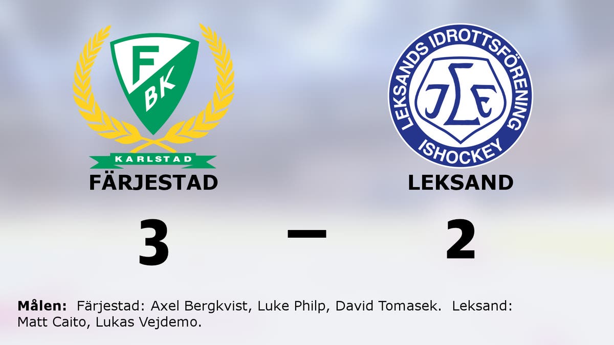 Färjestad tog ny seger mot favoritmotståndet