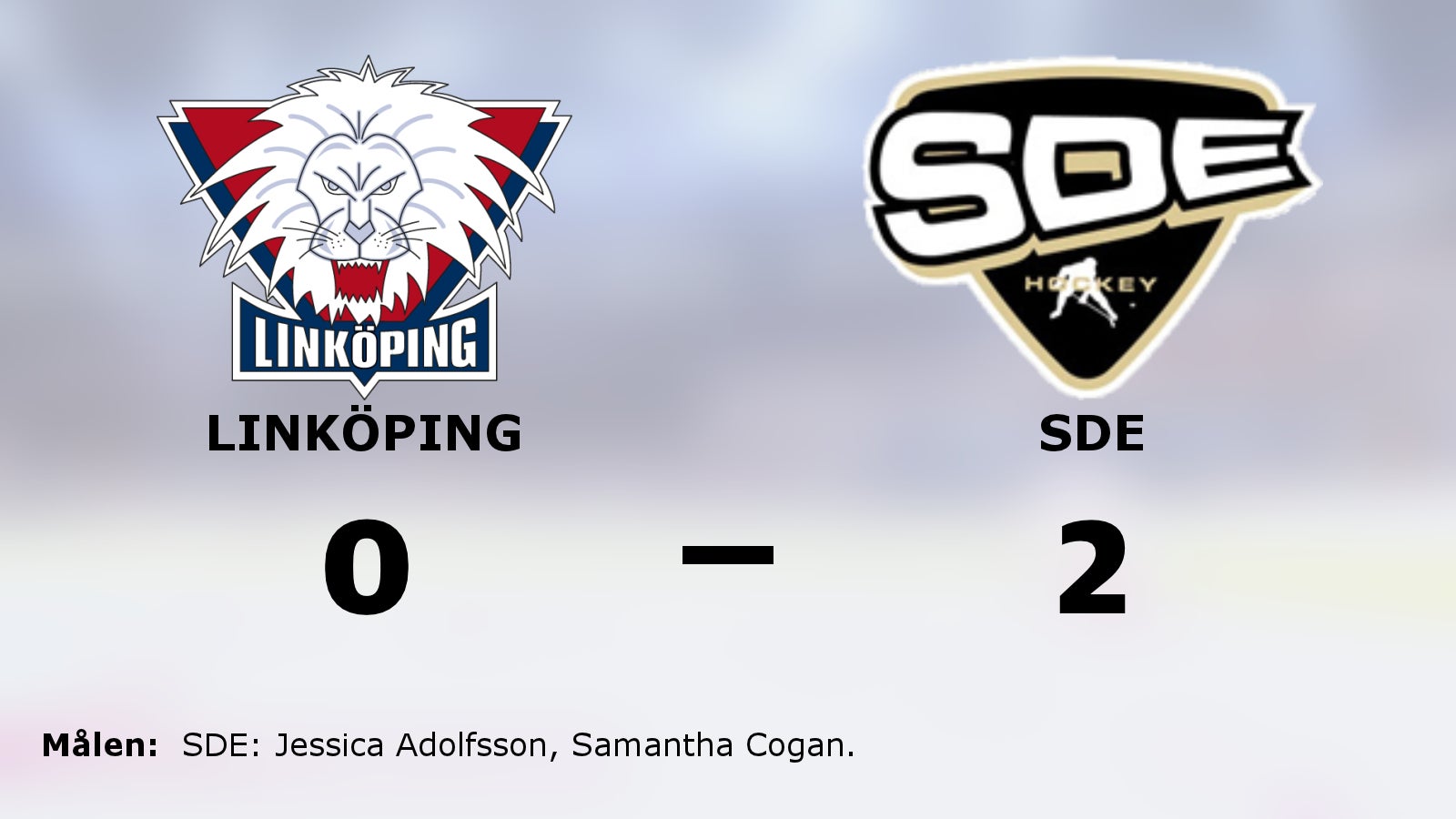 Bortasegern mot Linköping förlänger sviten för SDE