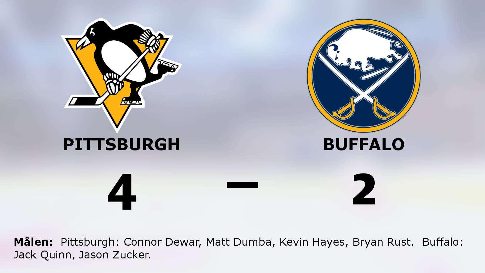 Pittsburgh vann mot Buffalo
