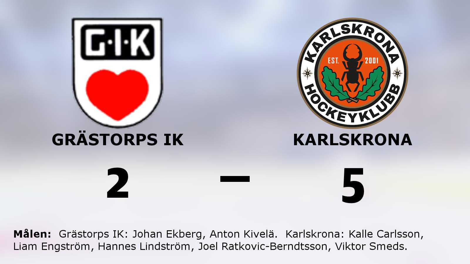 Seger för Karlskrona mot Grästorps IK