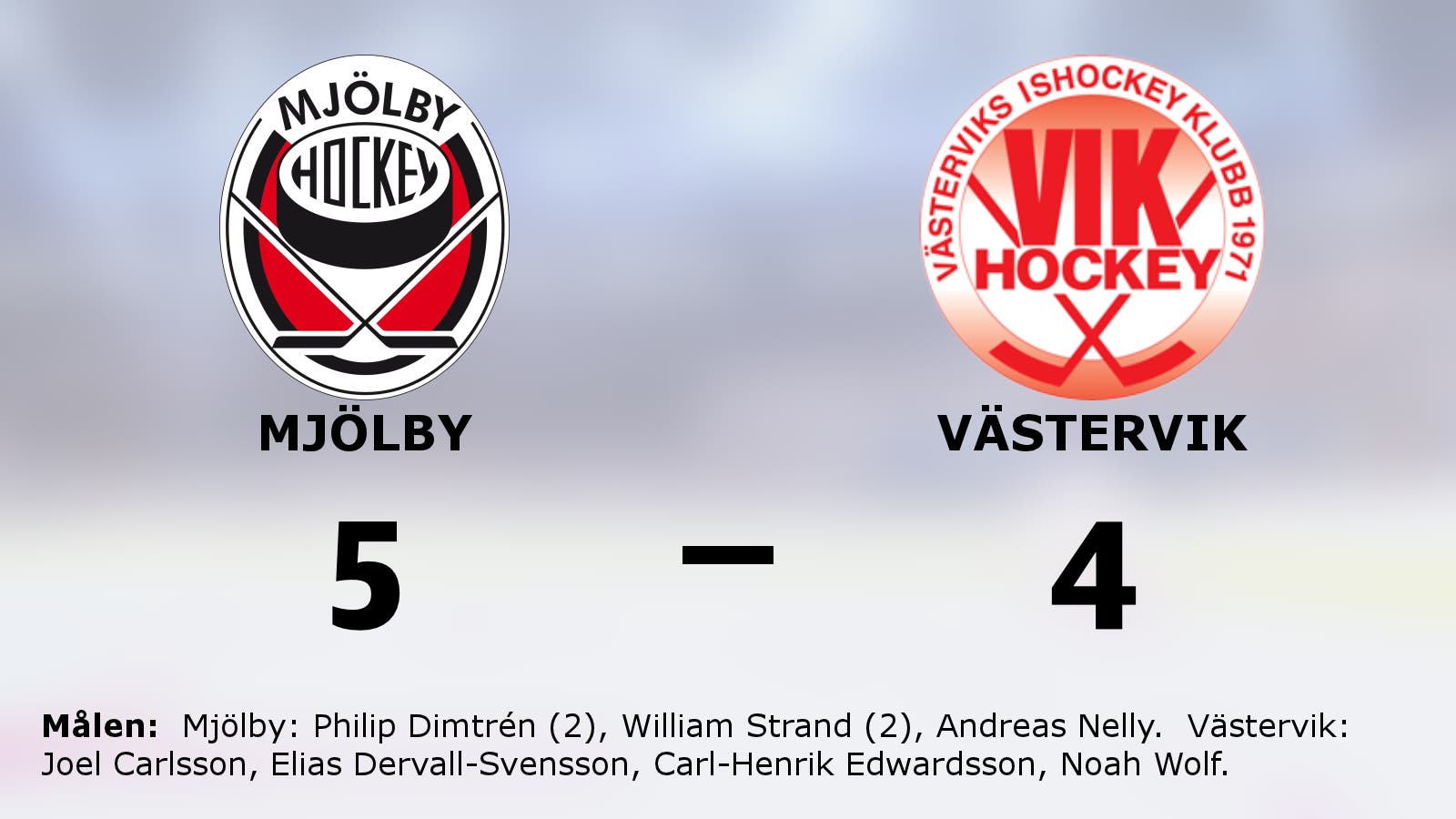 Mjölby avgjorde i tredje perioden i segern mot Västervik
