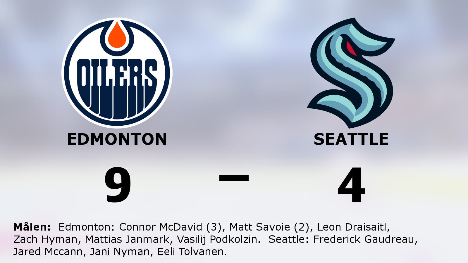 Edmonton tog klar seger mot Seattle