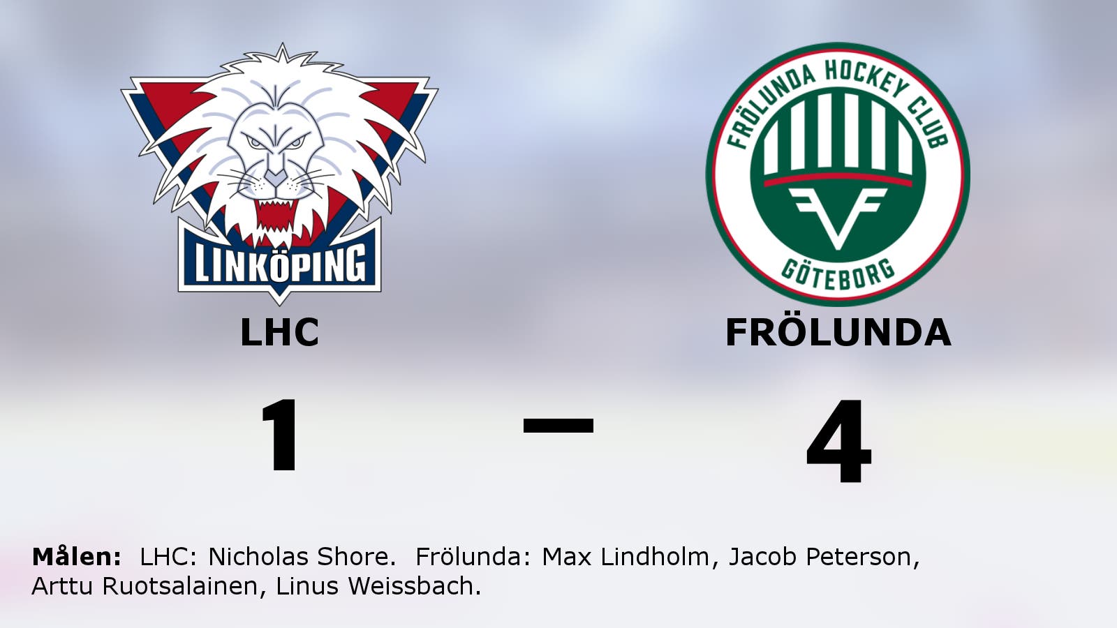 Frölundas fina svit mot LHC fortsätter