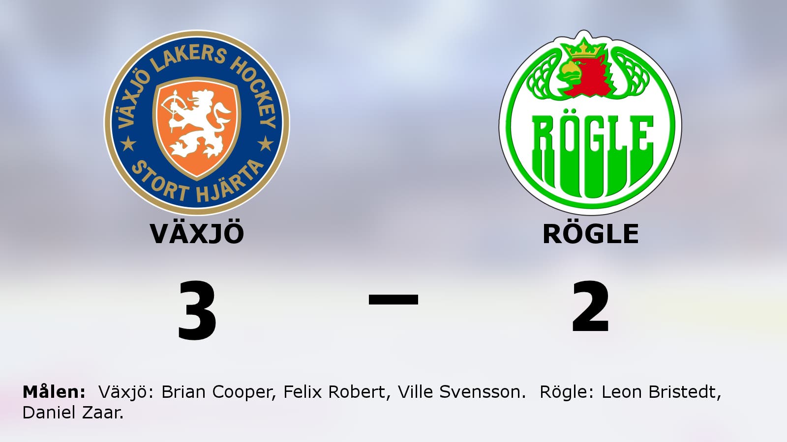 Seger för Växjö hemma mot Rögle