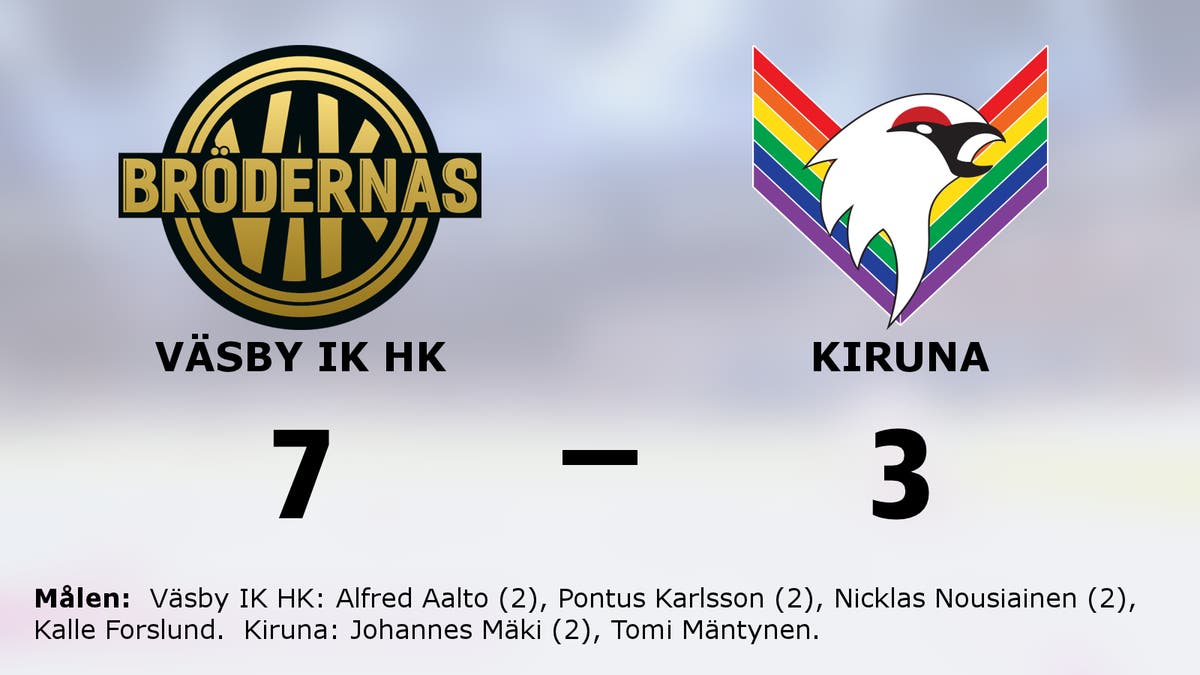 Ryck i sista perioden avgjorde för Väsby IK HK hemma mot Kiruna