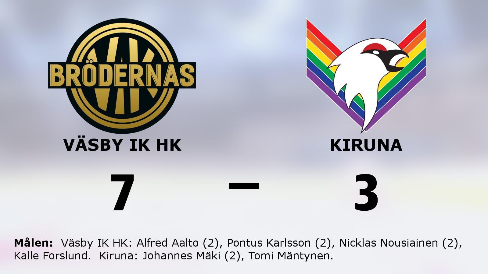 Ryck i sista perioden avgjorde för Väsby IK HK hemma mot Kiruna
