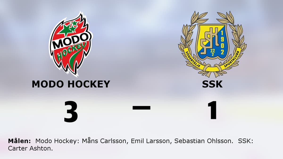 Tre poäng till Modo Hockey efter snabba mål mot SSK