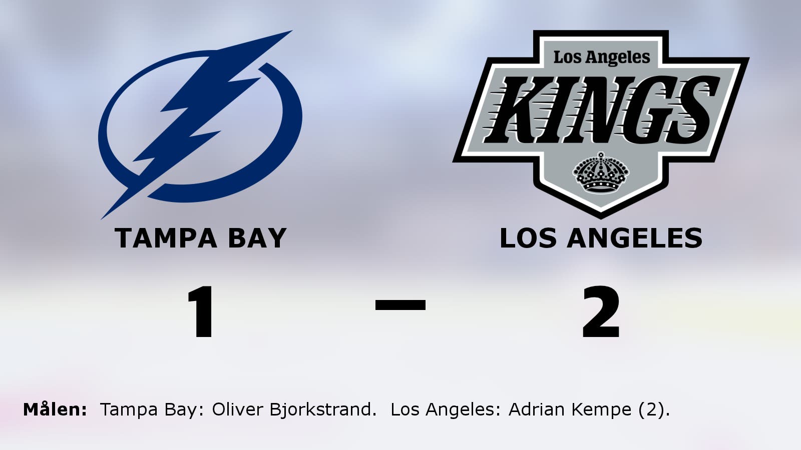 Los Angeles bröt tunga sviten mot Tampa Bay