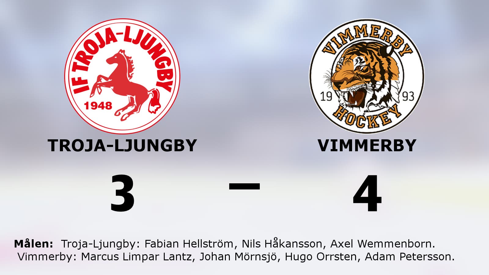 Vimmerby vinnare mot Troja-Ljungby – avgjorde i förlängningen