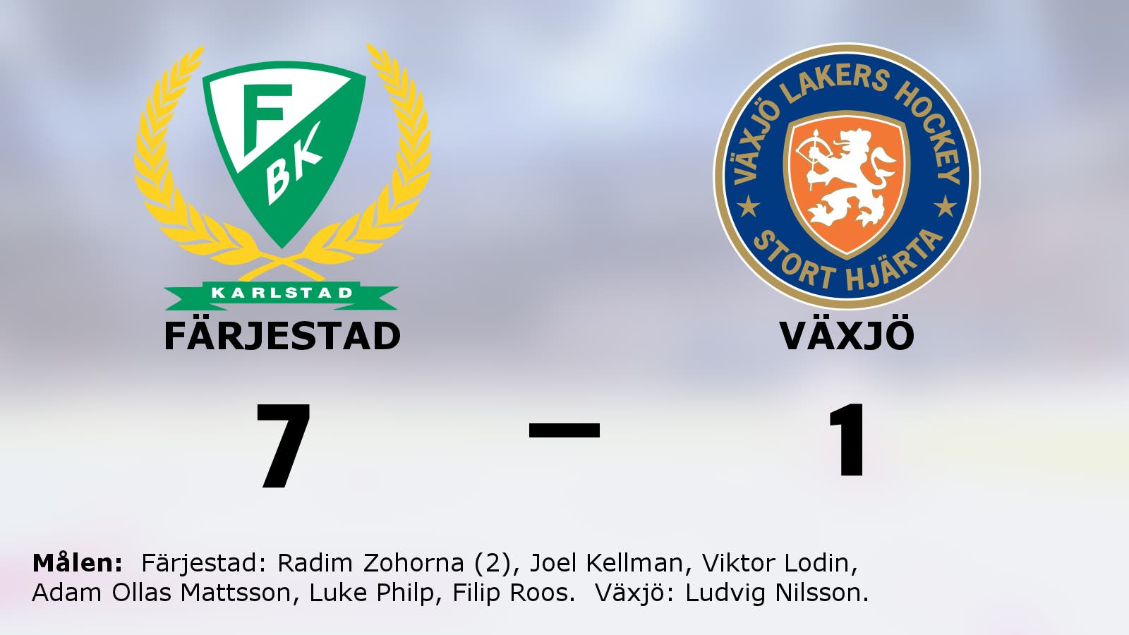 Målfest när Färjestad krossade Växjö på hemmaplan