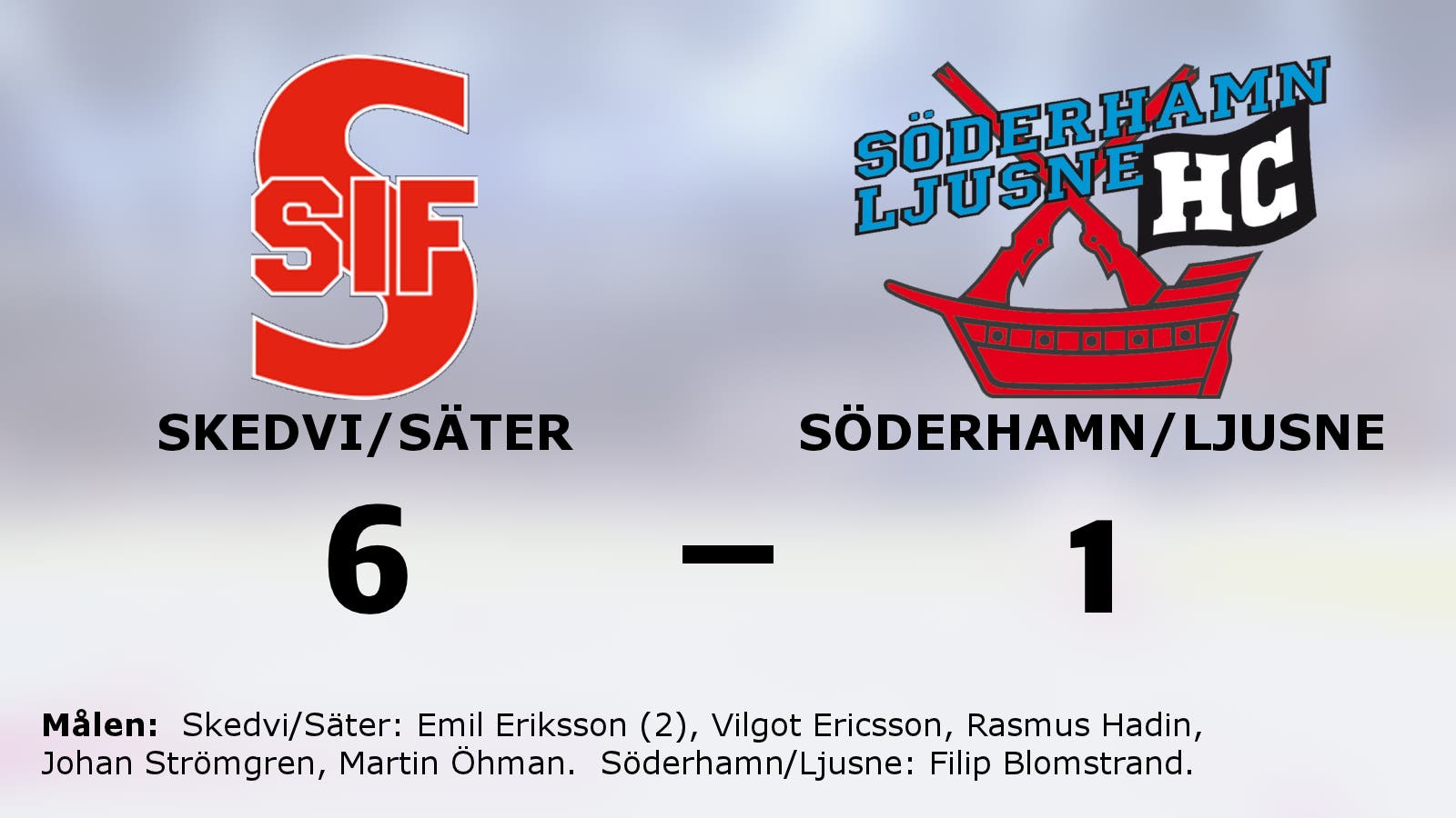 Skedvi/Säter tog klar seger mot Söderhamn/Ljusne