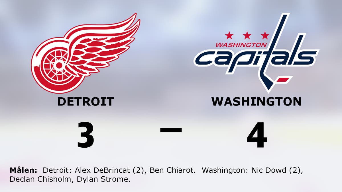 Straffseger för Washington borta mot Detroit