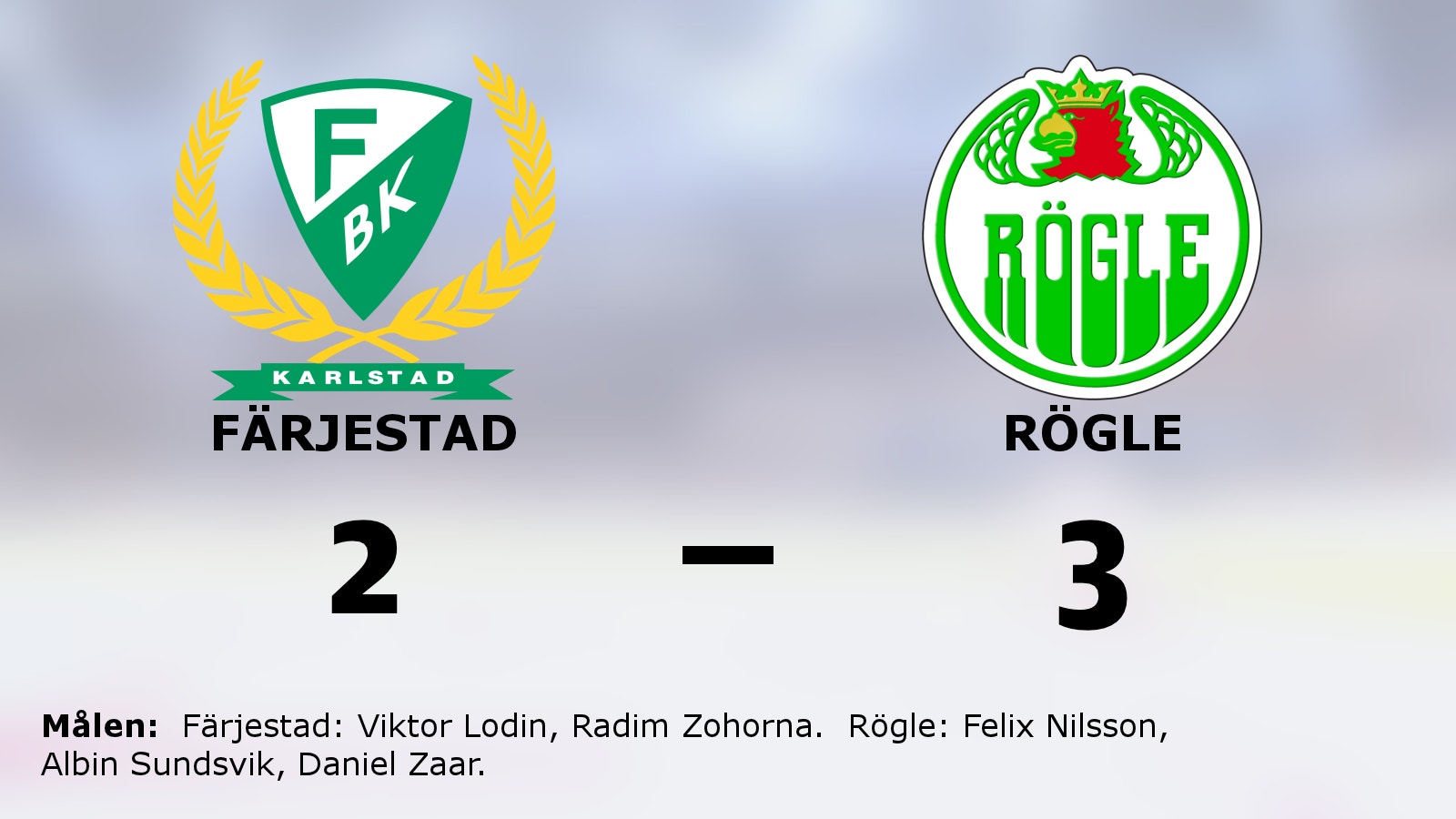 Rögle utjämnade serien mot Färjestad