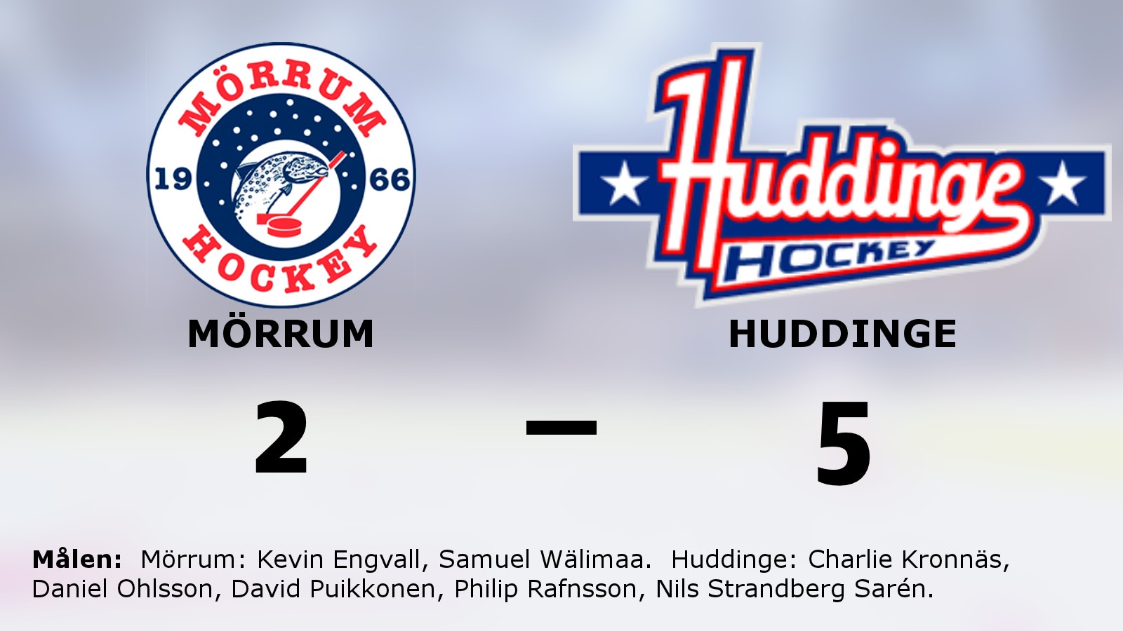 Huddinge säkrade seger mot Mörrum