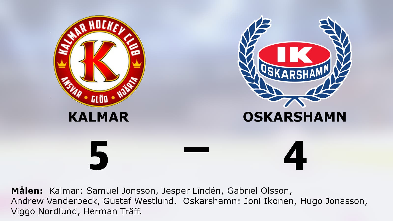 Förlängningsseger för Kalmar mot Oskarshamn