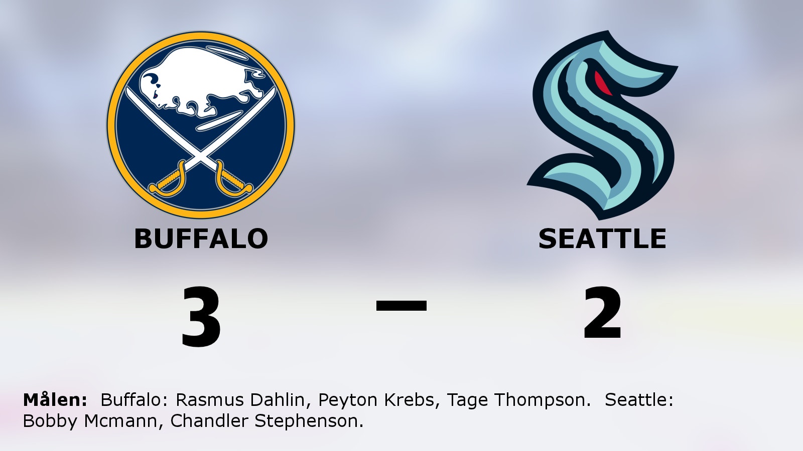 Vassast i straffläggningen – Buffalo vann mot Seattle